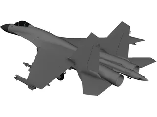 Sukhoi SU-35S Flanker-E 3D Model preview