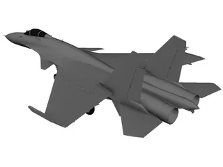 Sukhoi SU-33 Flanker-D 3D Model preview
