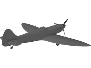Supermarine Spitfire 3D Model preview