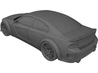 Dodge Charger RT Wide Body (2017) 3D Model preview