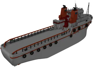 Tugboat 3D Model preview