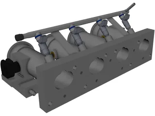 Custom ITB Manifold 3D Model preview