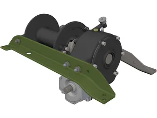 Winch 3D Model preview