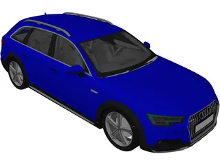 Audi A4 Avant (2018) 3D Model preview