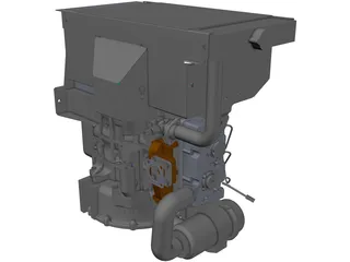 Perkins 403D-15 Engine 3D Model preview