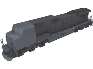 GE Dash 9 3D Model preview