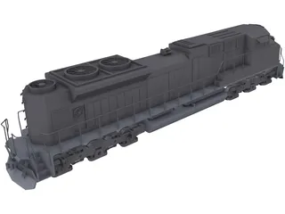 EMD SD70AC 3D Model preview