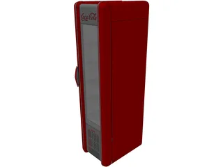 Coca-Cola Fridge 3D Model preview