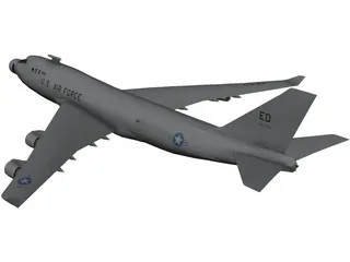 Boeing Airborne Laser YAL-1 3D Model preview