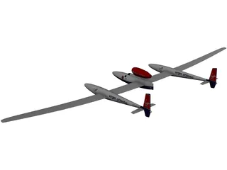 Virgin Atlantic GlobalFlyer 3D Model preview