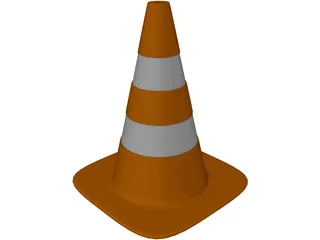 Traffic Cone 3D Model preview