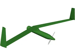 Birdseye Unmanned Drone Glider 3D Model preview
