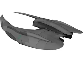 Cylon Raider 3D Model preview