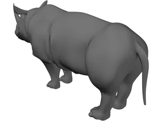 Rhinoceros 3D Model preview