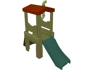 Treehouse Playset 3D Model preview