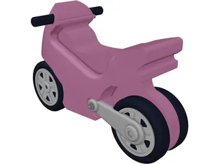 Toy Motorcycle 3D Model preview