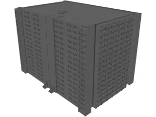 Apartment Tower Warsaw 3D Model preview