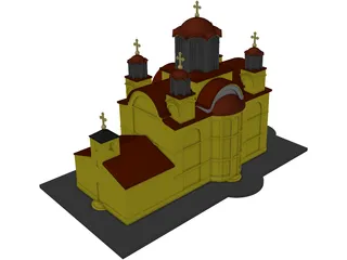 Ravanica Church 3D Model preview