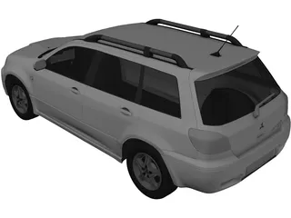 Mitsubishi Outlander 3D Model preview