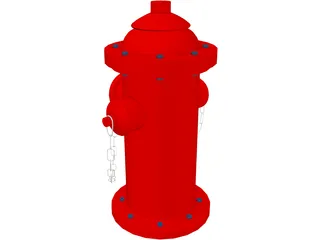 Fire Hydrant 3D Model preview