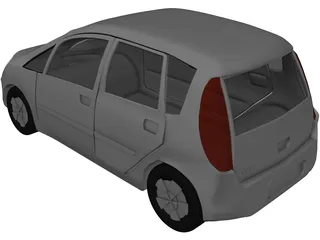 Mitsubishi Colt 5-door 3D Model preview