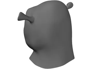 Shrek Head 3D Model preview