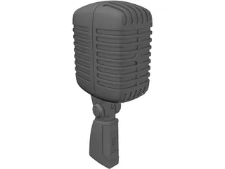 Radio Microphone 3D Model preview