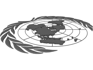 United Nations Seal 3D Model preview