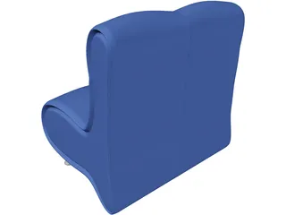 Arm Chair Blues 3D Model preview