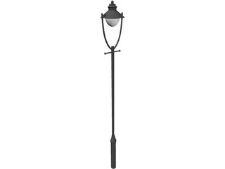 Street Lamp Edwardian 3D Model preview