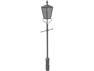 Street Lamp Victorian 3D Model preview