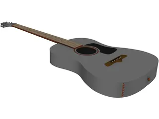 Guitar 3D Model preview