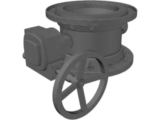 Wasser Valve 3D Model preview