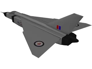 Avroe Arrow Jet Fighter 3D Model preview