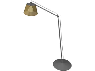 Hinge-Arm Table Lamp 3D Model preview