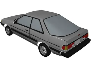 Subaru GL (1989) 3D Model preview