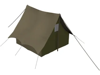 Camping Tent 3D Model preview