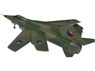 MiG-23 Flogger 3D Model preview