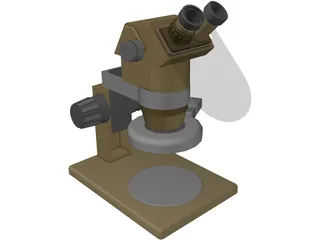Single Dioptor Stereo Mcroscope 3D Model preview