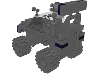 Lego Fire Truck 3D Model preview