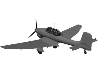 Junkers Ju 87 3D Model preview