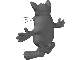Cartoon Cat 3D Model preview