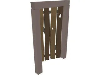 Old Door 3D Model preview