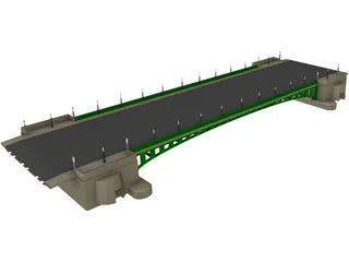 European Bridge 3D Model preview