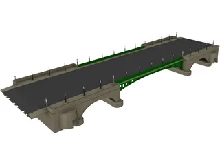 European Bridge 3D Model preview