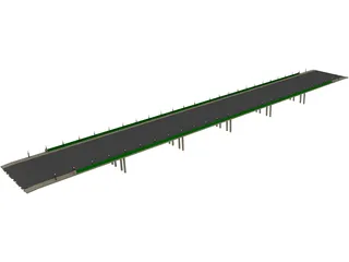 European Bridge 3D Model preview