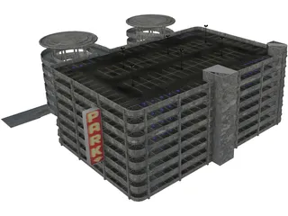 Parking Garage 3D Model preview