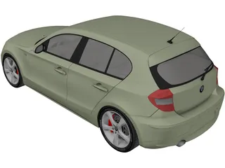 BMW 120i 3D Model preview