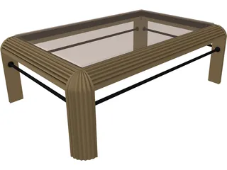 Table Rectangular 3D Model preview