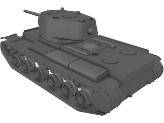 Tank KV-1 3D Model preview